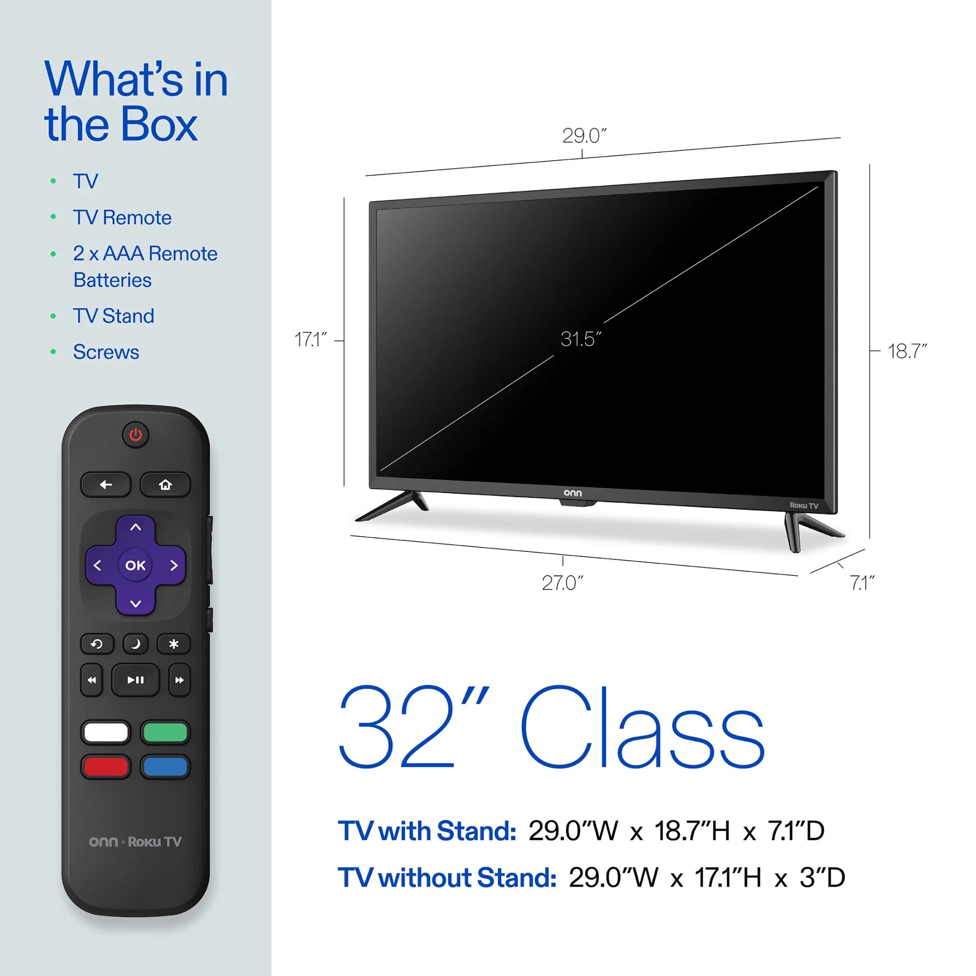 (Open Box)  32" Class HD (720P) Smart LED TV (100012589)
