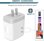 USB Charger Adapter, 2-Pack  4.8A 4-Muti Port Phone Wall Plug Fast Charging Block Box for Iphone 17 16 15 14 13 12 Pro Max 11 SE 10 XR XS, Samsung Galaxy, Moto, LG, Pixel, Power Cube Base Brick