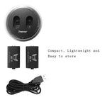 2-Pack Rechargeable Batteries Compatible with Xbox Series X, Series S, and Xbox One - Comes with 2 2800Mah Batteries and Charging Station - Smart LED Indicator