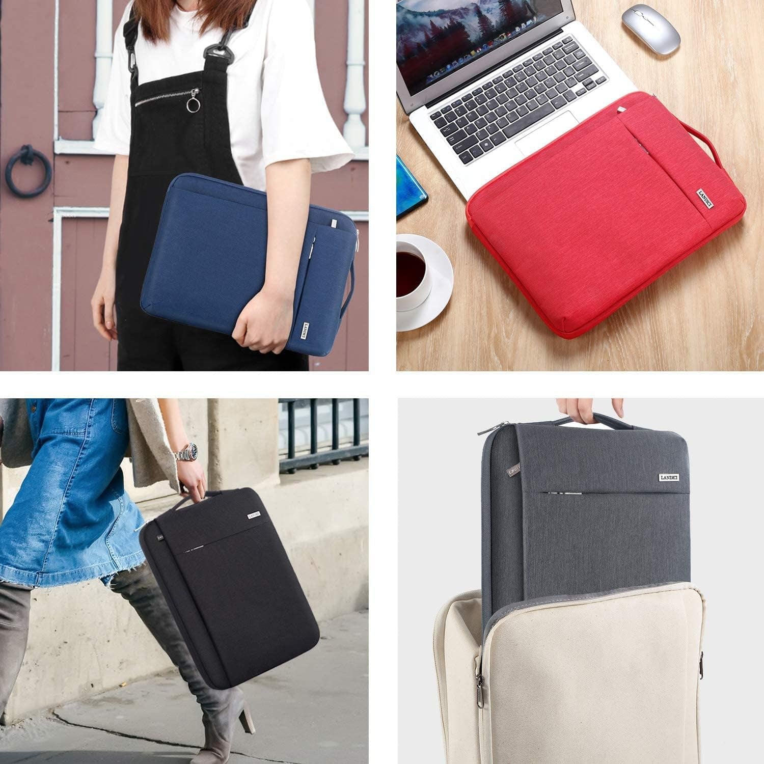 11.6 Inch Protective Laptop Sleeve for Surface Pro, Black | Slim, Shockproof and Waterproof Case for Surface Pro 7-9, Laptop Go 2-3, Macbook Air 11 and 11-12 Inch Chromebooks