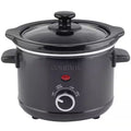 1.6 Qt. Black Mini Slow Cooker with 3-Cooking Settings