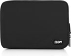 Double Layer Electronic Accessories Organizer, Travel Gadget Bag for Cables, USB Flash Drive, Plug and More, Perfect Size Fits for Ipad Mini (Medium, Black)