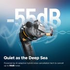 Soundpeats Air5 Pro Wireless Earbuds, Bluetooth 5.4, ANC Noise Cancelling, Comfy In-Ear Headphones, LDAC Hi-Res Audio, 35H Playtime, IPX5 Waterproof for Work, Gym, Travel