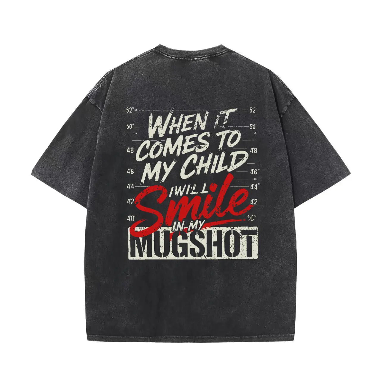 Dad Gift T-Shirt, "When It Comes to My Child" Protective Parent Bold Graphic Tee