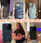 For Iphone 17 16 15 14 13 12 Pro Max Air Frost Case Mag Safe Shockproof Cover
