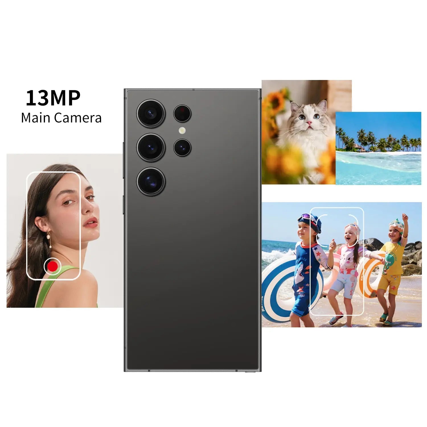 Unlocked Smart Android Phone, Android Mobile Smartphone, Octa Core Smartphone, 5Mp+13Mp Camera, 4G Network, 6.75-Inch Screen, Octa-Core Cpu, Android 10.0, 3800Mah Battery, Dual Sim Slot